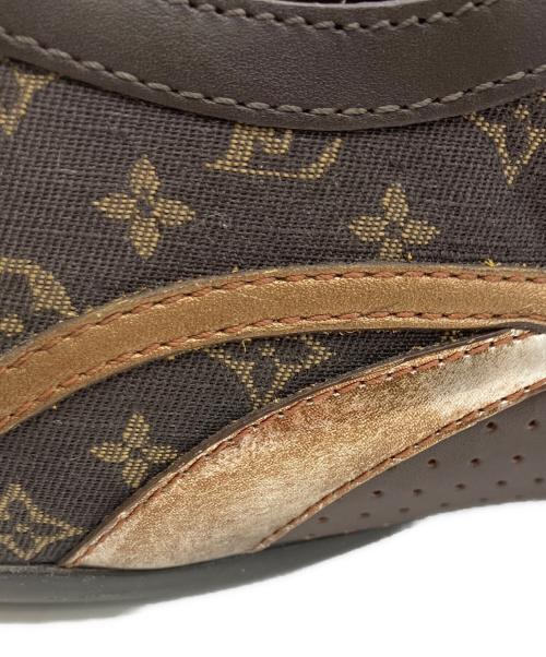 LOUIS VUITTON（ルイ ヴィトン）LOUIS VUITTON (ルイ ヴィトン) モノグラム レザースニーカー ブラウン サイズ:36の古着・服飾アイテム
