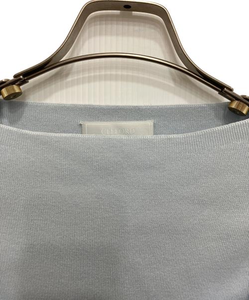 CELFORD（セルフォード）CELFORD (セルフォード) カシュクールキャミセットニットプルオーバー ブルー サイズ:ONEの古着・服飾アイテム