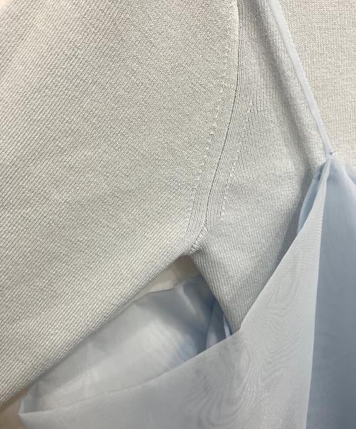 CELFORD（セルフォード）CELFORD (セルフォード) カシュクールキャミセットニットプルオーバー ブルー サイズ:ONEの古着・服飾アイテム