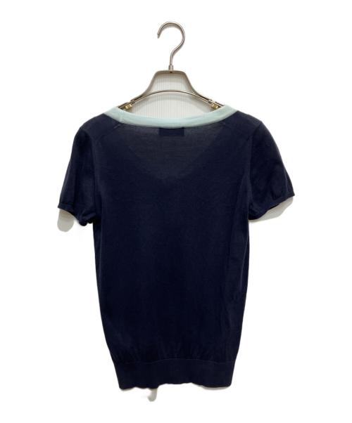 JOHN SMEDLEY（ジョンスメドレー）JOHN SMEDLEY (ジョンスメドレー) シーアイランドコットンボウタイニット ネイビー サイズ:Sの古着・服飾アイテム