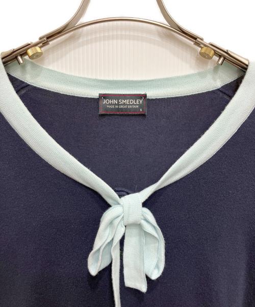 JOHN SMEDLEY（ジョンスメドレー）JOHN SMEDLEY (ジョンスメドレー) シーアイランドコットンボウタイニット ネイビー サイズ:Sの古着・服飾アイテム