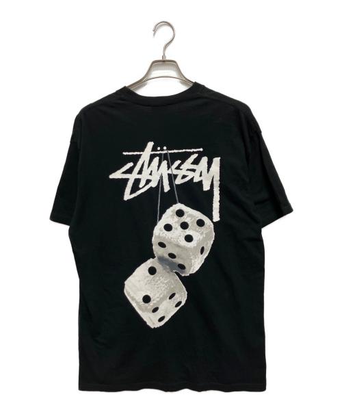 stussy（ステューシー）stussy (ステューシー) FUZZY DICE TEE（ファジーダイス ティー） ブラック サイズ:Mの古着・服飾アイテム