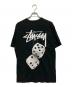 stussy (ステューシー) FUZZY DICE TEE（ファジーダイス ティー） ブラック サイズ:M：5000円