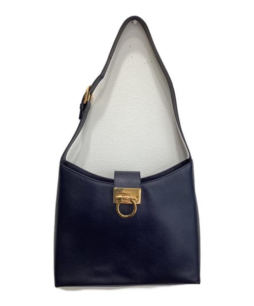 Salvatore Ferragamo（サルヴァトーレ フェラガモ）Salvatore Ferragamo (サルヴァトーレ フェラガモ) ガンチーニワンショルダーバッグ ネイビーの古着・服飾アイテム