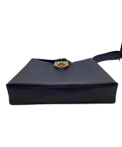 Salvatore Ferragamo（サルヴァトーレ フェラガモ）Salvatore Ferragamo (サルヴァトーレ フェラガモ) ガンチーニワンショルダーバッグ ネイビーの古着・服飾アイテム
