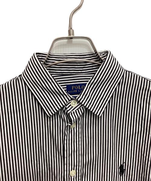POLO RALPH LAUREN（ポロ・ラルフローレン）POLO RALPH LAUREN (ポロ・ラルフローレン) ワイドカラーシャツ ブラック サイズ:8の古着・服飾アイテム