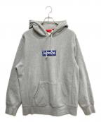 SUPREMEシュプリーム）の古着「Bandana Box Logo Hooded Sweatshirt(バンダナボックスロゴフーデットシャツ)」｜グレー