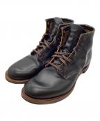 RED WINGレッドウィング）の古着「BECKMAN FLATBOX ワークブーツ」｜ブラック