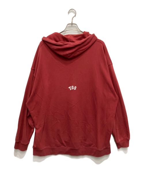 YOUNGER SONG（ヤンガーソング）YOUNGER SONG (ヤンガーソング) プルオーバーパーカー レッド サイズ:Lの古着・服飾アイテム