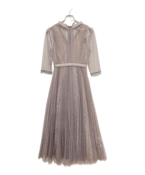 FRAY ID（フレイ アイディー）FRAY ID (フレイ アイディー) 2wayチュールレースレイヤードドレス ベージュ サイズ:Oの古着・服飾アイテム