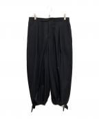 atoアトウ）の古着「DRAW CODE WIDE PANTS」｜ブラック