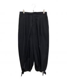 ato（アトウ）の古着「DRAW CODE WIDE PANTS」｜ブラック