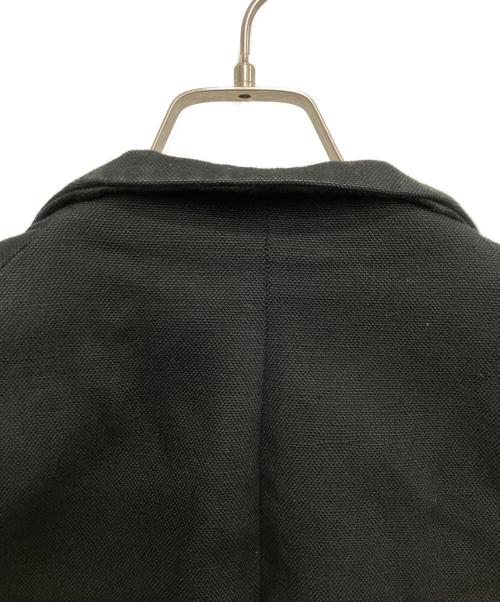 DEVOA（デヴォア）DEVOA (デヴォア) リネン混テーラードジャケット ブラック サイズ:2の古着・服飾アイテム