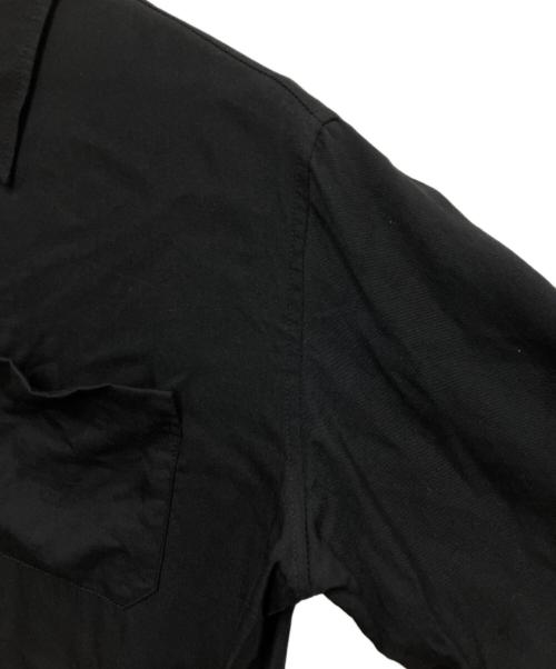 Y's（ワイズ）Y's (ワイズ) 変形レーヨン半袖シャツ ブラック サイズ:3の古着・服飾アイテム