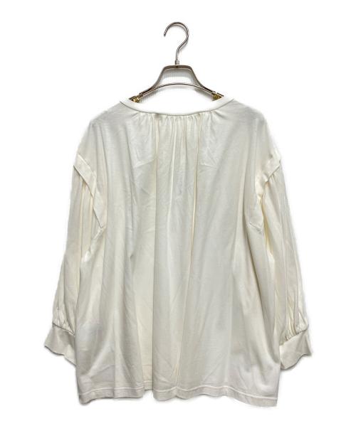 CLOTH&CROSS（クロスアンドクロス）CLOTH&CROSS (クロスアンドクロス) ボリュームカットソー ホワイト サイズ:free 未使用品の古着・服飾アイテム