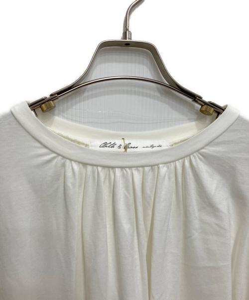 CLOTH&CROSS（クロスアンドクロス）CLOTH&CROSS (クロスアンドクロス) ボリュームカットソー ホワイト サイズ:free 未使用品の古着・服飾アイテム