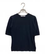 formeフォルメ）の古着「ハーフスリーブニット」｜ネイビー