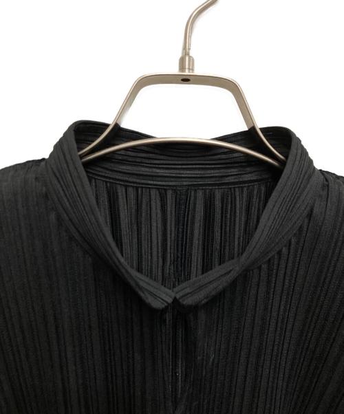 PLEATS PLEASE（プリーツプリーズ）PLEATS PLEASE (プリーツプリーズ) プリーツスキッパーブラウス ブラック サイズ:3の古着・服飾アイテム