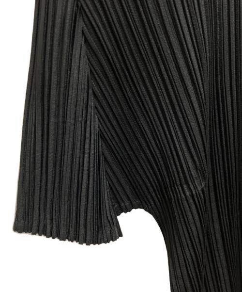 PLEATS PLEASE（プリーツプリーズ）PLEATS PLEASE (プリーツプリーズ) プリーツスキッパーブラウス ブラック サイズ:3の古着・服飾アイテム