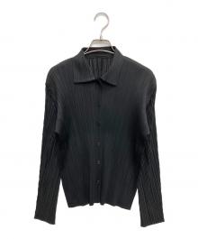 PLEATS PLEASE（プリーツプリーズ）の古着「プリーツシャツ」｜ブラック