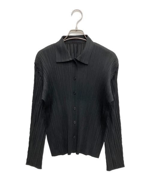 PLEATS PLEASE（プリーツプリーズ）PLEATS PLEASE (プリーツプリーズ) プリーツシャツ ブラック サイズ:3の古着・服飾アイテム