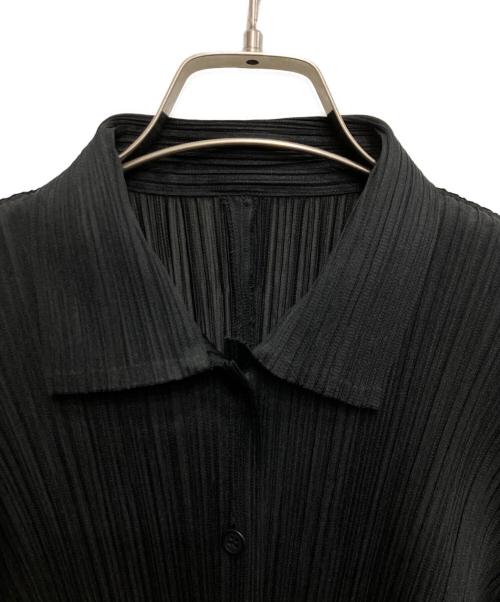 PLEATS PLEASE（プリーツプリーズ）PLEATS PLEASE (プリーツプリーズ) プリーツシャツ ブラック サイズ:3の古着・服飾アイテム