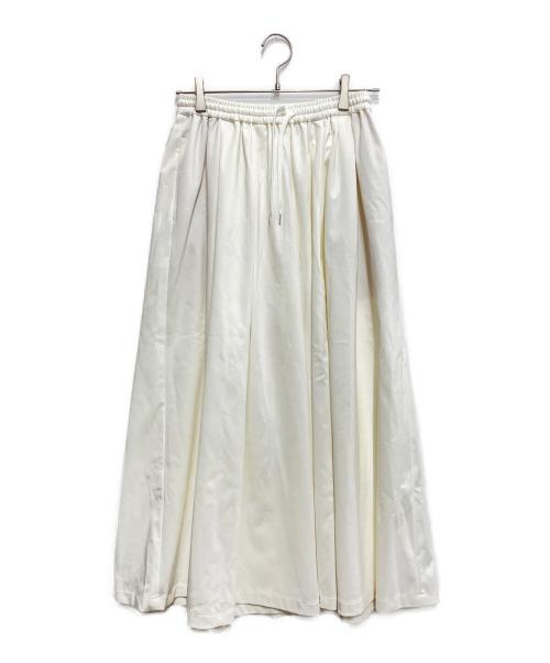 LE PHIL（ル フィル）LE PHIL (ル フィル) コンパクトギャザーワイドパンツ ホワイトの古着・服飾アイテム