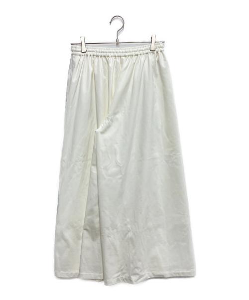 LE PHIL（ル フィル）LE PHIL (ル フィル) コンパクトギャザーワイドパンツ ホワイトの古着・服飾アイテム