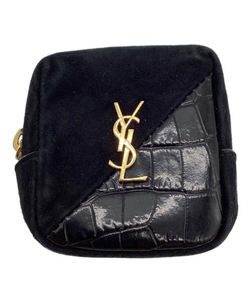 Saint Laurent Paris（サンローランパリ）Saint Laurent Paris (サンローランパリ) ジェイミー キューブチャーム ブラックの古着・服飾アイテム