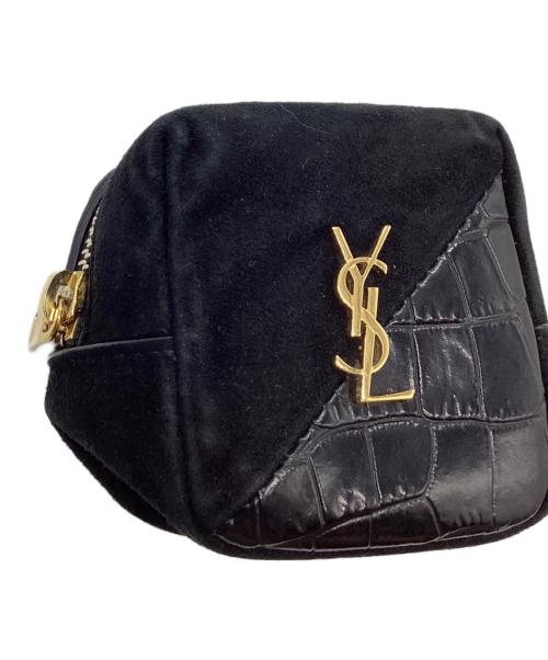Saint Laurent Paris（サンローランパリ）Saint Laurent Paris (サンローランパリ) ジェイミー キューブチャーム ブラックの古着・服飾アイテム