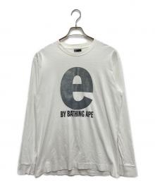 A BATHING APE（アベイシングエイプ）の古着「オールドロングスリーブカットソー」｜ホワイト