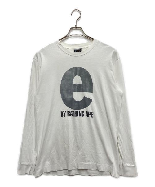 A BATHING APE（アベイシングエイプ）A BATHING APE (アベイシングエイプ) オールドロングスリーブカットソー ホワイト サイズ:SMの古着・服飾アイテム