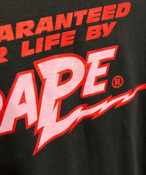 A BATHING APE（アベイシングエイプ）A BATHING APE (アベイシングエイプ) プリントTシャツ ブラック サイズ:Lの古着・服飾アイテム