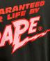 中古・古着 A BATHING APE (アベイシングエイプ) プリントTシャツ ブラック サイズ:L：5000円