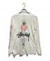 stussy (ステューシー) i-D magazineコラボロングスリーブTシャツ ホワイト サイズ:M：5000円