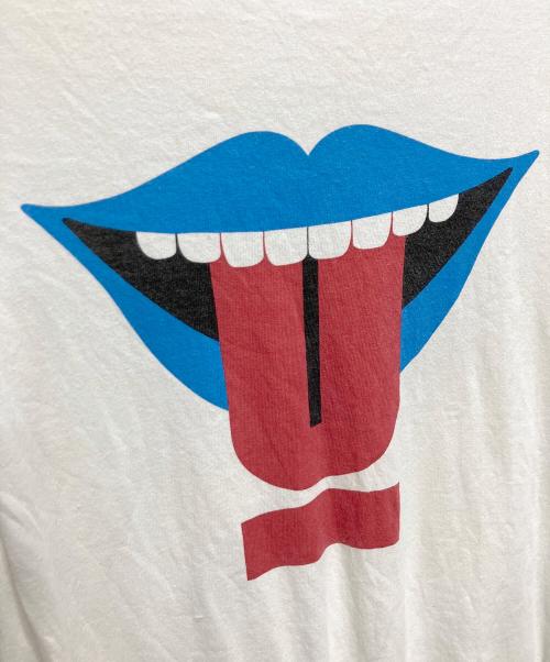 UNDERCOVER（アンダーカバー）UNDERCOVER (アンダーカバー) Tongue Logo Tee（タングロゴティー） ホワイト サイズ:2の古着・服飾アイテム