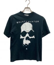 BOUNTY HUNTER（バウンティハンター）の古着「スカルプリントTシャツ」｜グリーン