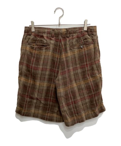BANANA REPUBLIC（バナナリパブリック）BANANA REPUBLIC (バナナリパブリック) オールドリネンショーツ ブラウン サイズ:81cm (W32)の古着・服飾アイテム