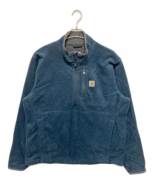 CarHartt（カーハート）CarHartt (カーハート) フリースハーフジップスウェット ブルー サイズ:Lの古着・服飾アイテム