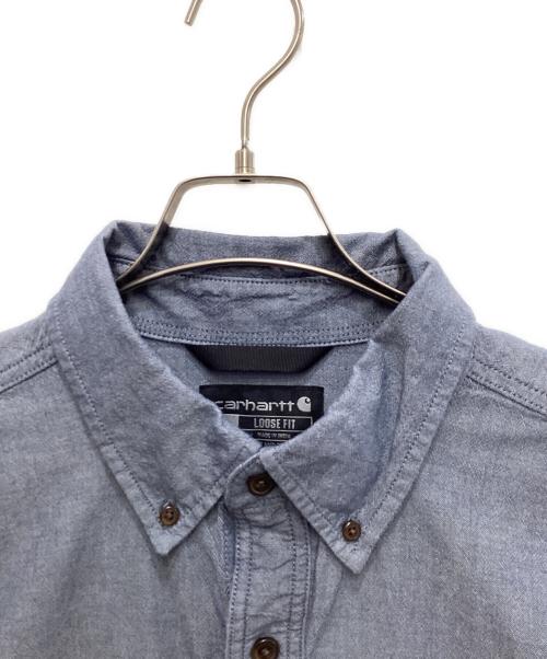 CarHartt（カーハート）CarHartt (カーハート) シャンブレーシャツ ブルー サイズ:Lの古着・服飾アイテム
