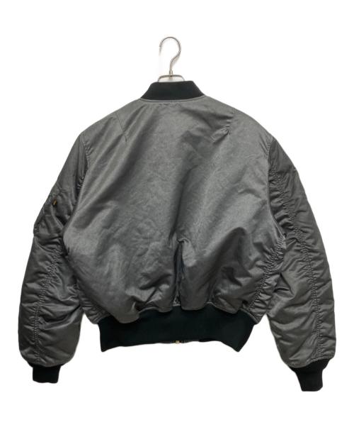 ALPHA（アルファ）ALPHA (アルファ) FREAK'S STORE (フリークスストア) 別注 ウォッシュ加工 MA-1 FLIGHT JACKET グレー サイズ:Lの古着・服飾アイテム