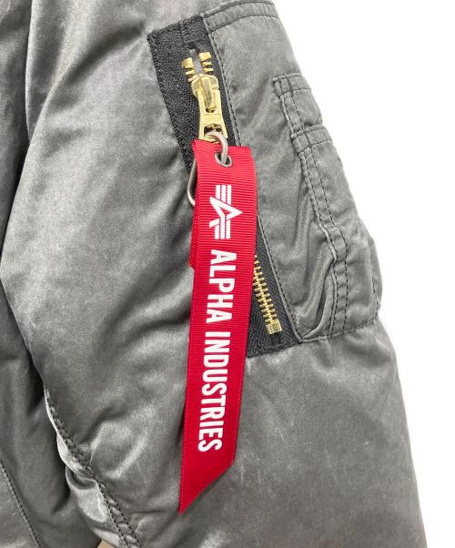 ALPHA（アルファ）ALPHA (アルファ) FREAK'S STORE (フリークスストア) 別注 ウォッシュ加工 MA-1 FLIGHT JACKET グレー サイズ:Lの古着・服飾アイテム