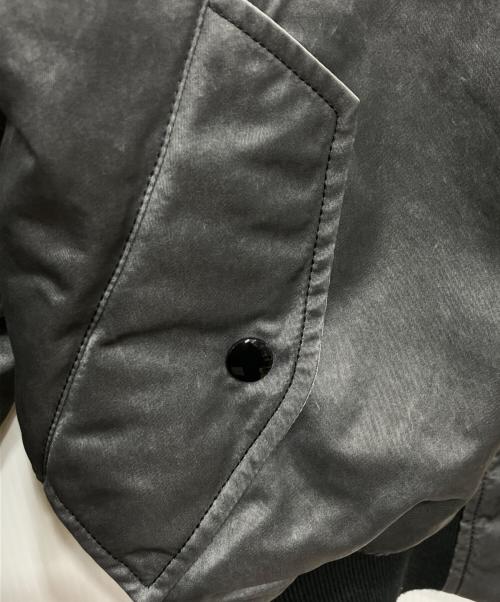 ALPHA（アルファ）ALPHA (アルファ) FREAK'S STORE (フリークスストア) 別注 ウォッシュ加工 MA-1 FLIGHT JACKET グレー サイズ:Lの古着・服飾アイテム