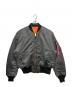 ALPHA（アルファ）の古着「別注 ウォッシュ加工 MA-1 FLIGHT JACKET」｜グレー