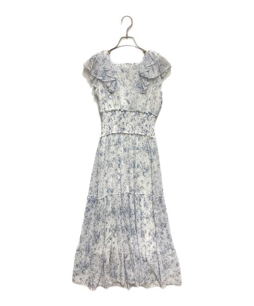 Snidel（スナイデル）Snidel (スナイデル) Sustainaプリーツフリルワンピース スカイブルー サイズ:00の古着・服飾アイテム