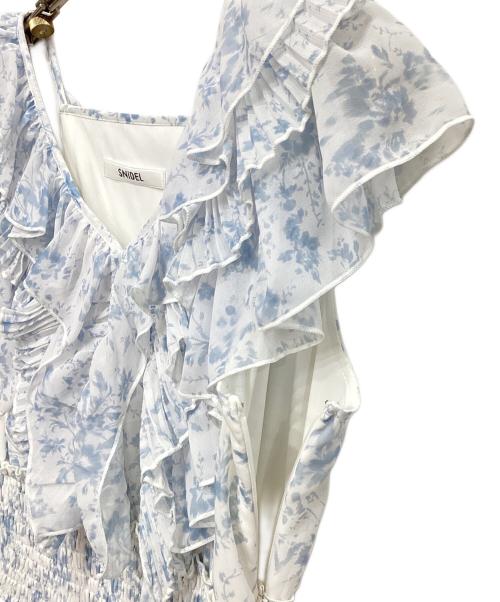 Snidel（スナイデル）Snidel (スナイデル) Sustainaプリーツフリルワンピース スカイブルー サイズ:00の古着・服飾アイテム