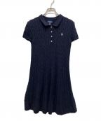 POLO RALPH LAURENポロ・ラルフローレン）の古着「ケーブルニットワンピース」｜ネイビー