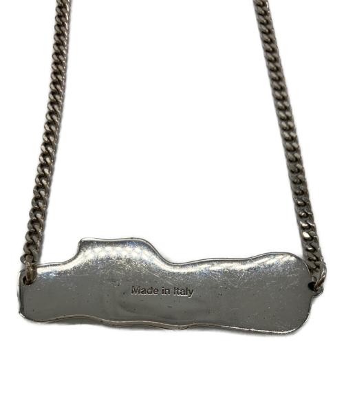 Acne studios（アクネ ストゥディオズ）Acne studios (アクネ ストゥディオズ) ロゴプレートネックレス アイボリーの古着・服飾アイテム