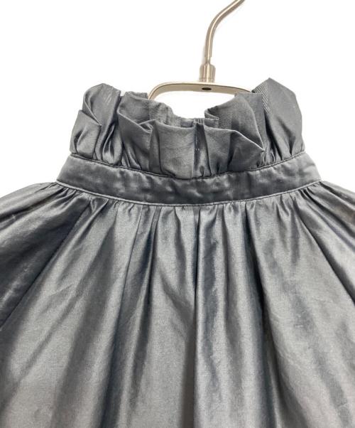 AK+1 Demi-Luxe BEAMS（エーケーワン）AK+1 Demi-Luxe BEAMS (エーケーワン) パフカラーシアーブラウス グレー サイズ:38の古着・服飾アイテム