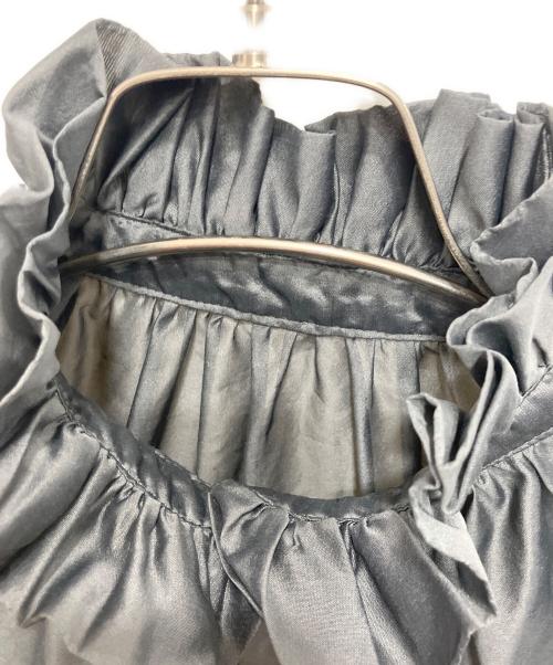 AK+1 Demi-Luxe BEAMS（エーケーワン）AK+1 Demi-Luxe BEAMS (エーケーワン) パフカラーシアーブラウス グレー サイズ:38の古着・服飾アイテム